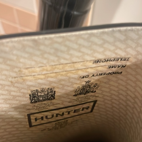 HUNTER ORIGINAL TALL GLOSS BLACK BOOTS SIZE 6/37 - Picture 4 of 8